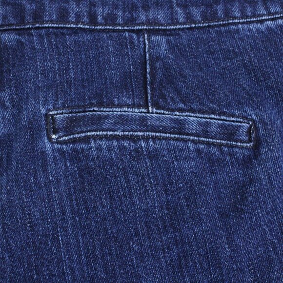 NWT Sezane High Waisted Francky Pants with Belt Fastening in Blue US Size 6 - Picture 7 of 13